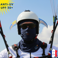 Cagoule Anti-UV Moto, Sport & Travail | Avec ouverture bouche | Marine UPF50+