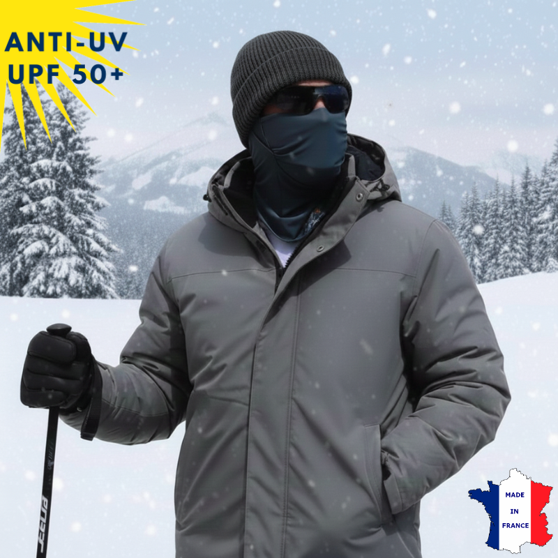 Cagoule Anti-UV Moto, Sport & Travail | Sans ouverture bouche | Anthracite UPF50+