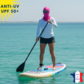 Cagoule Anti-UV Moto, Sport & Travail | Sans ouverture bouche | FuschiaUPF50+