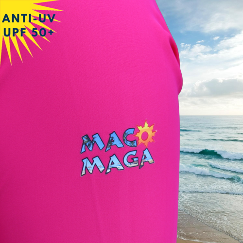 T-shirt de bain anti-uv Femme - Fuschia | UPF50+