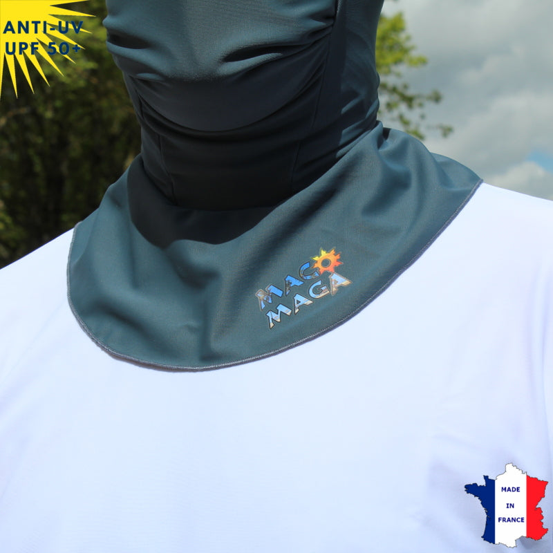 Cagoule Anti-UV Moto, Sport & Travail | Sans ouverture bouche | Anthracite UPF50+