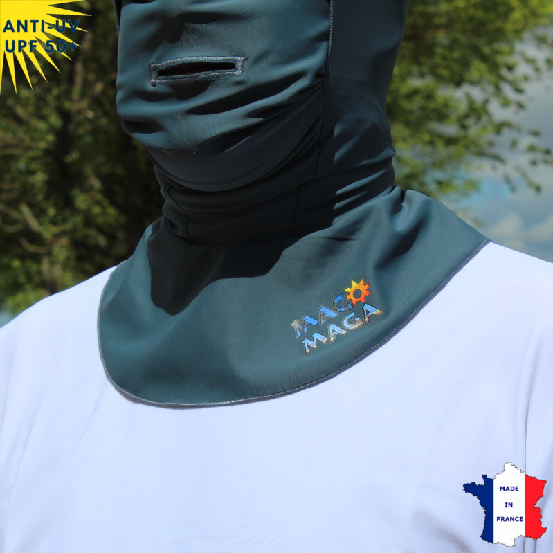 Cagoule Anti-UV Moto, Sport & Travail | Avec ouverture bouche | Anthracite UPF50+