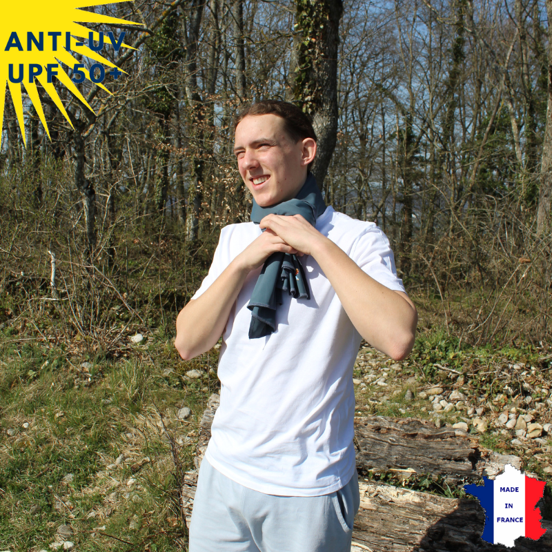 Étole anti-UV anthracite UPF50+