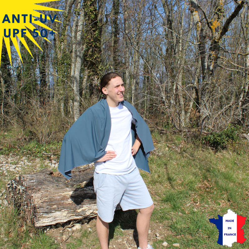 Étole anti-UV anthracite UPF50+