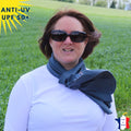 Foulard anti-UV - Gris Anthracite - UPF50+ | Avec ou sans logo MACO MAGA