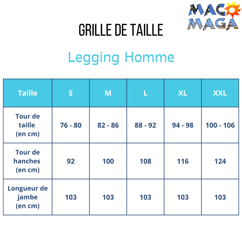 Legging anti-uv homme - Noir | UPF50+