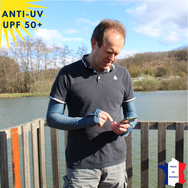 Manchettes Anthracite Anti-UV UPF50+