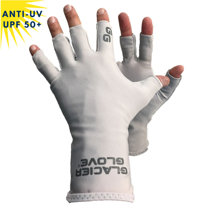 Gants sans doigt/Mitaines anti-UV - Gris | UPF50+