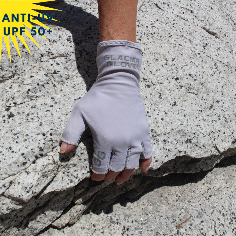Gants sans doigt/Mitaines anti-UV - Gris | UPF50+