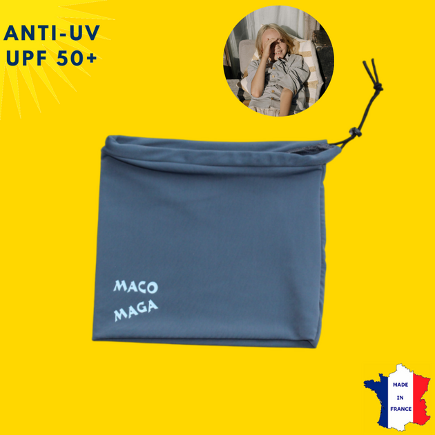 Tour de Cou Anti-UV Enfant – Anthracite – Été – De 1 à 8 Ans