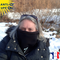 Tour de cou hiver anti-UV - Noir | UPF50+