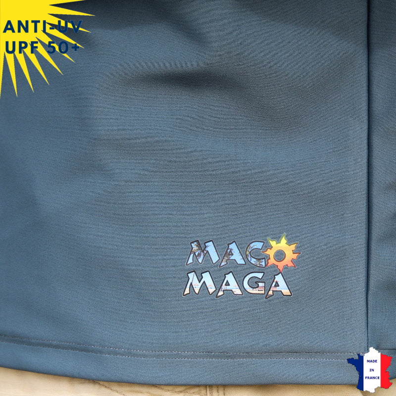 T-shirt anti-UV Homme - Col rond - Anthracite | UPF50+