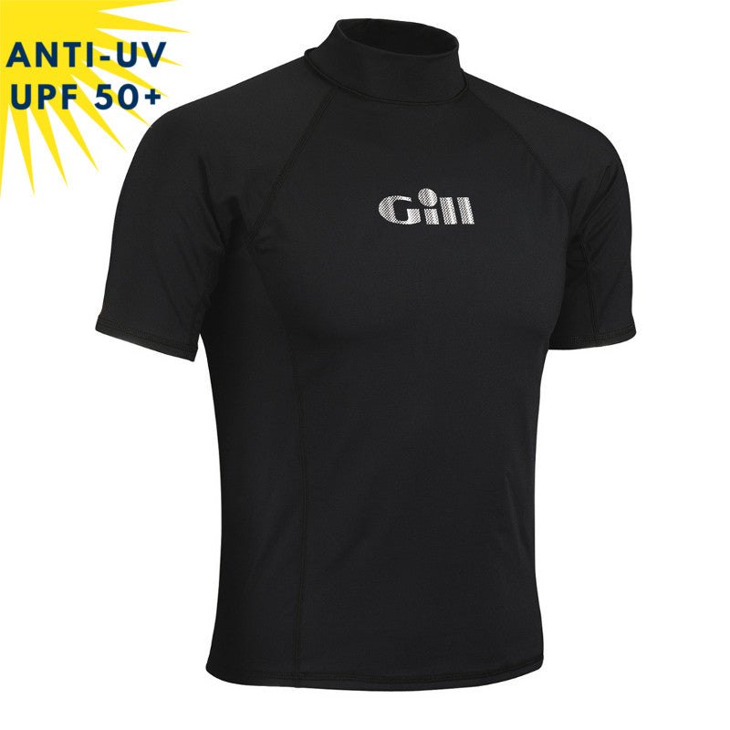 T-shirt de bain anti-uv Homme- Noir | UPF50+