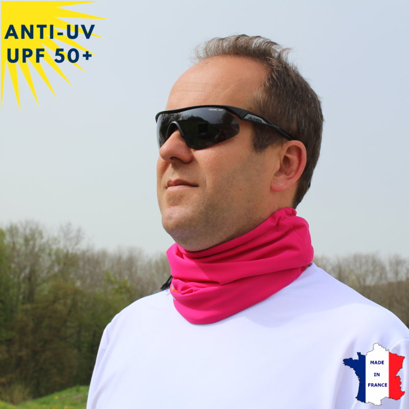 Tour de cou été anti-UV - dès 9 ans - Fuschia | UPF50+