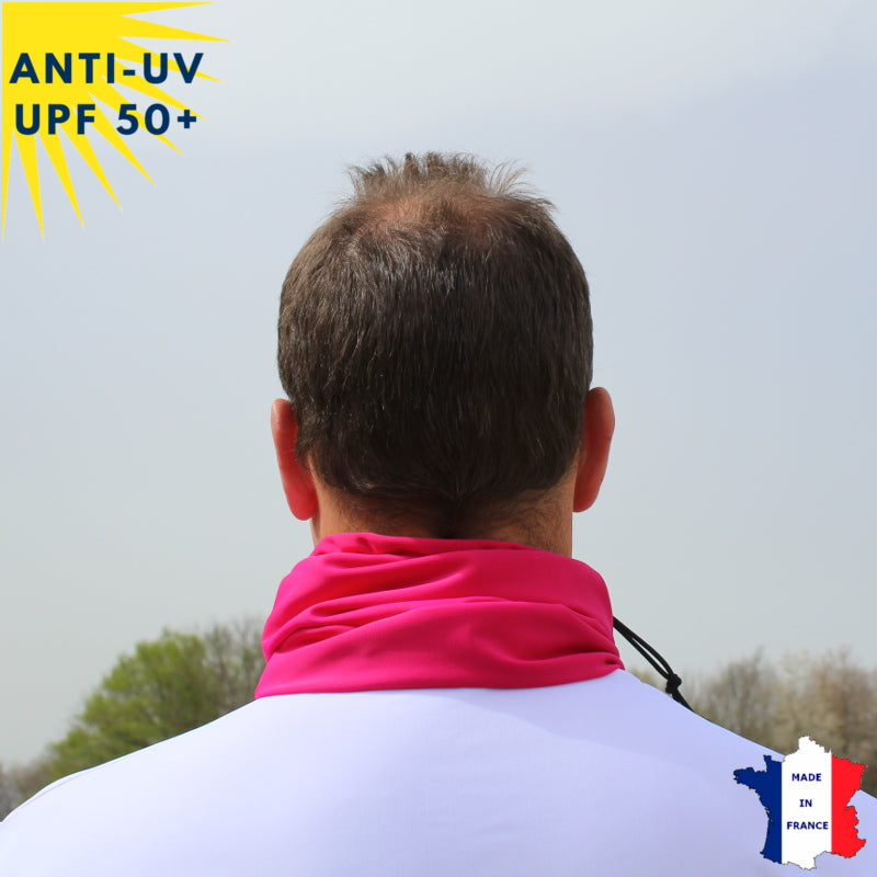 Tour de cou été anti-UV - dès 9 ans - Fuschia | UPF50+