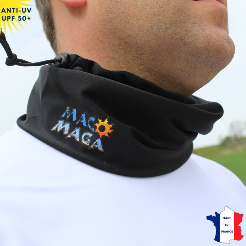 Tour de cou été anti-UV - Dès 9 ans - Noir | UPF50+