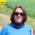 Tour de cou été anti-UV - dès 9 ans - Marine | UPF50+ | Avec ou sans logo