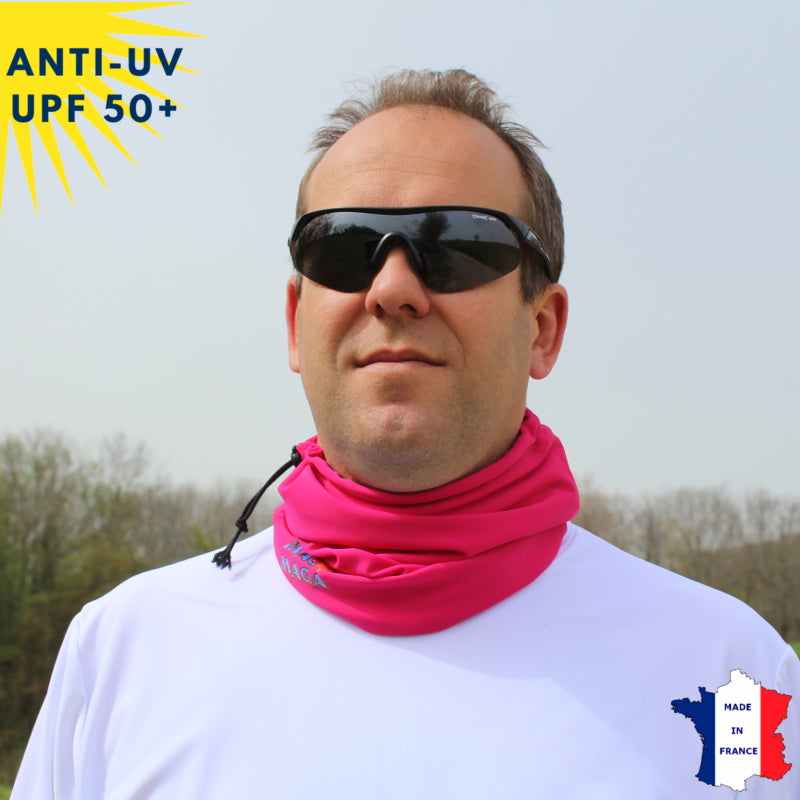 Tour de cou été anti-UV - dès 9 ans - Fuschia | UPF50+