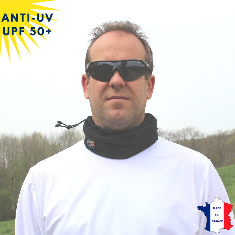Tour de cou été anti-UV - Dès 9 ans - Noir | UPF50+