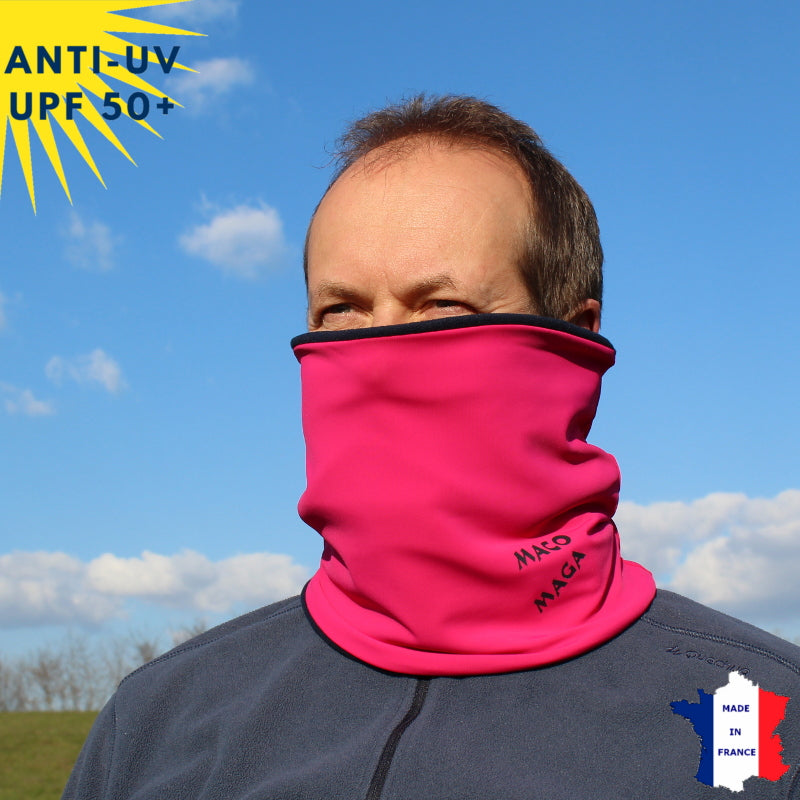 Tour de cou hiver anti-UV - Fuschia | UPF50+