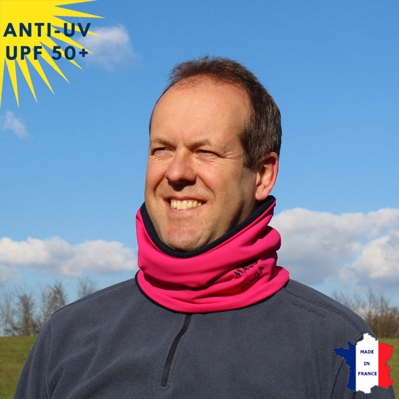 Tour de cou hiver anti-UV - Fuschia | UPF50+