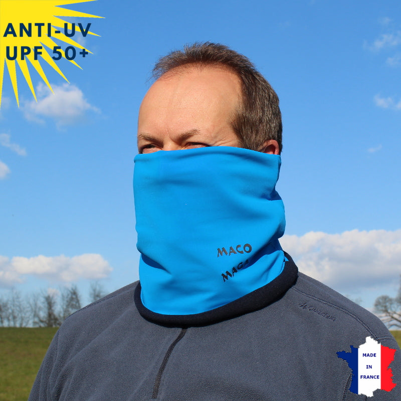 Tour de cou hiver anti-UV - Bleu | UPF50+