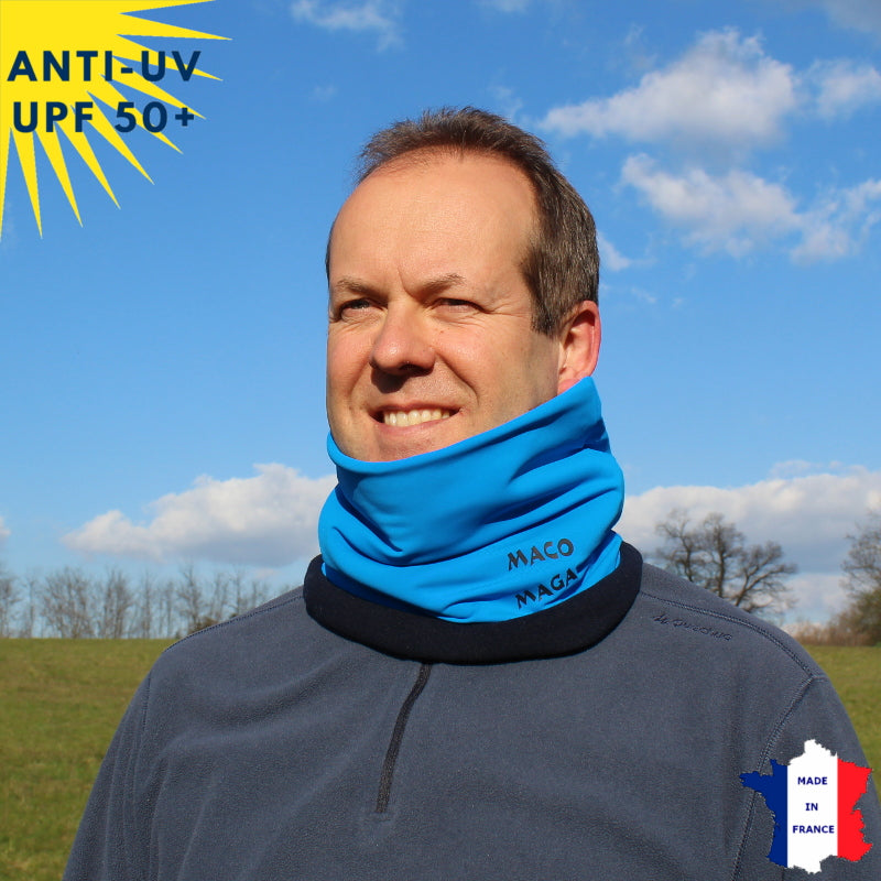 Tour de cou hiver anti-UV - Bleu | UPF50+